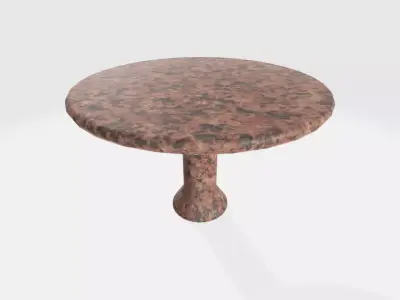 Low Poly Granite Table Free 3D model
