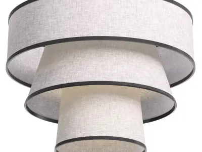  Vache Chandelier White Low-poly 3D model