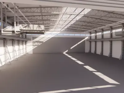 Steel Warehouse -2 3D model