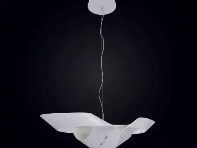 Modern White Lamp 3D model purchase