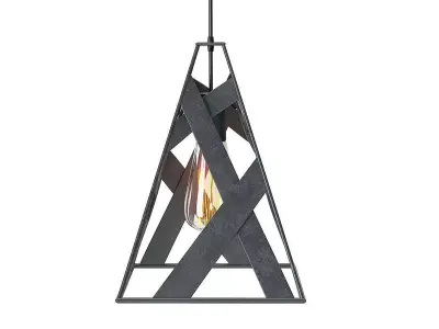 Safari Pendant Light Brushfire Wine Barrel Ring Light 3D model