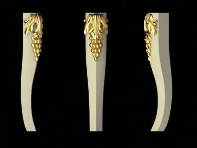 leg High quality 3d models for processing on a cnc machine 3D model 21