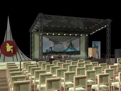 Outdoor Stage Model  3D model