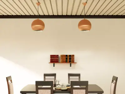 Pendant light set 3D model
