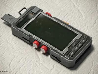 Sci-fi Controller V27 PBR Low-poly 3D model