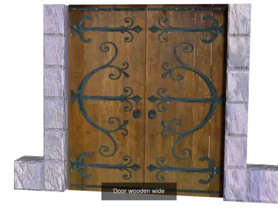 Architectural Castle Doors 3D Model Pack