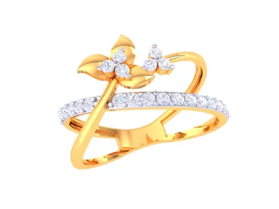 Women Ring  Render 3dm STL OBJ FBX Details 3D print model 314