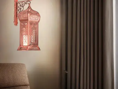 arabic wall Lamp 3D print model