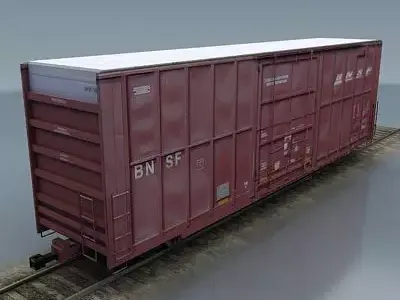 rail wagon 1 Low-poly 3D model