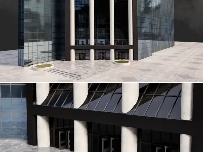 Skyscraper04 NewYork-Style Low-poly 3D model