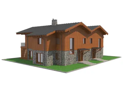 Chalet House 6 3D model