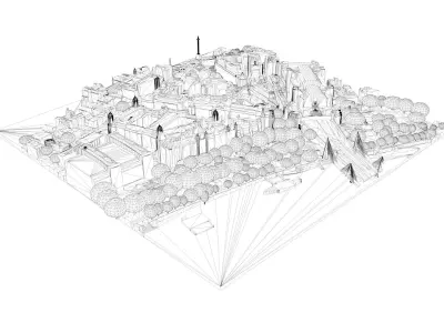 London city tile Level 2 block TQ3080 South West 3D model