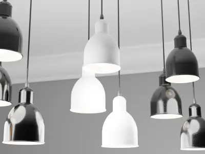 Pendant cluster light P696 3D model