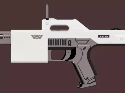 Predator Badlands - SP-19 pulse rifle for cosplay 3D print model