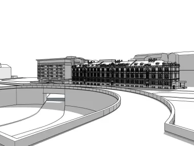 Moscow City Soymonovskiy St Low-poly 3D model