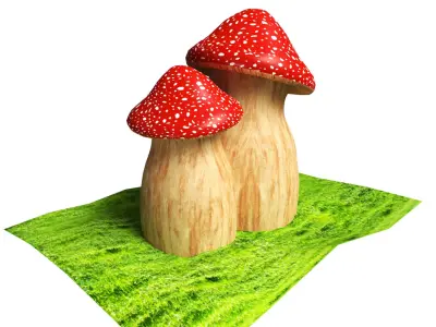 Mushroom House  3D model