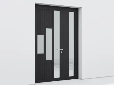 Aluminium door 202 3D model