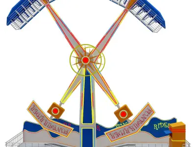 Funfair Rider 3D model