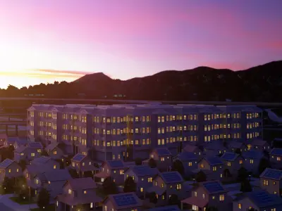 Freeway01 Suburbs 3D model