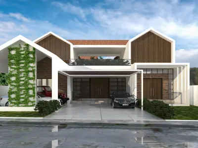 Modern Tropical House  3D model