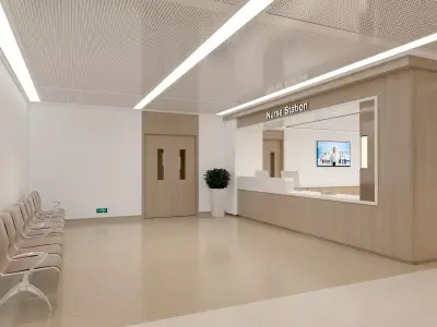 Hospital Interior 03 3D model