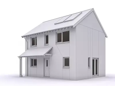 Townhouse 05 Low-poly 3D model purchase