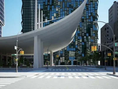 3D City Streets 3D model