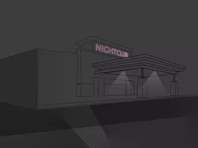 Night Club Low poly Web Ready Low-poly 3D model