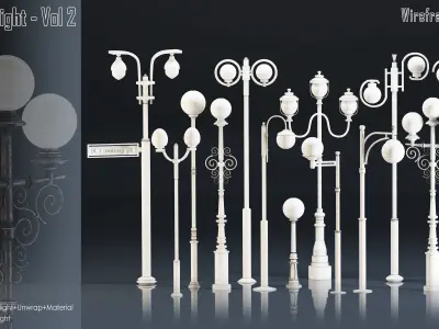 Exterior Light- Vol 02 Low-poly 3D model