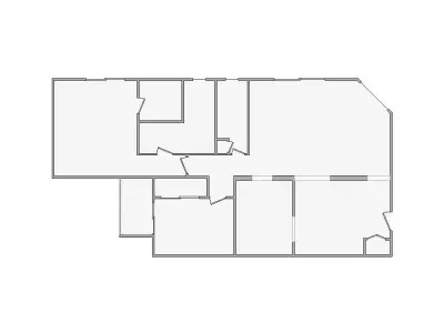 Simple Interior Sketch - 1001-1500 SF - Xactimate - Matterport 3D model