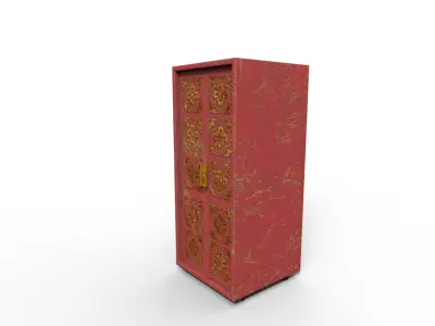 Old Modern Furniture 3D Model Terror Low-poly 3D model 3