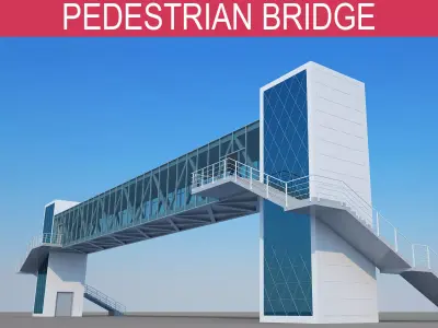 Pedestrian Bridge 3D model