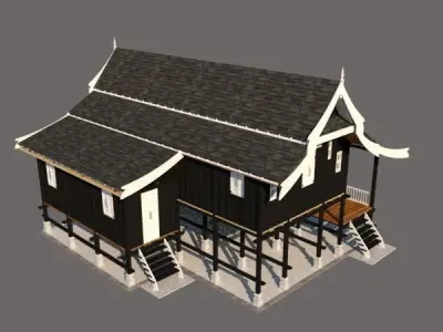 RUMAH TRADISIONAL MELAYU TERENGGANU DARUL IMAN Free 3D print model