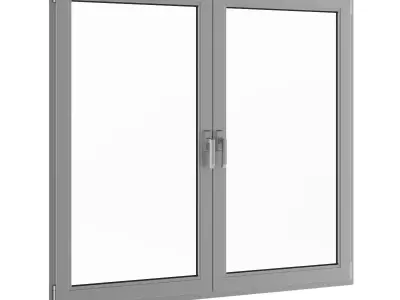 Metal Window 1770mm x 1500mm 3D model