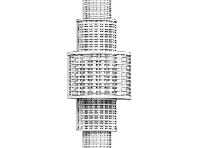 Bamboo lampshade B63 cm Trepino 3D model