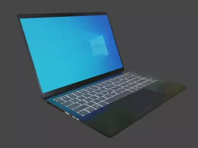 Laptop Low-poly 3D model