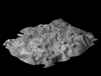 Crystal Palace - Moon Ground 01 3D model