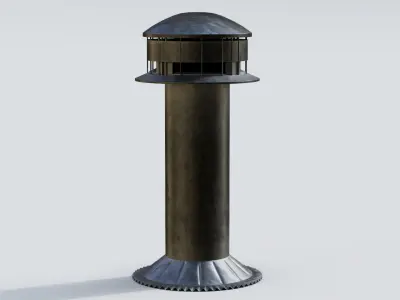 Roof Vent 15 Low-poly 3D model