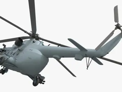  Military Heavy Lift Utility Helicopter Desert Simplified 
