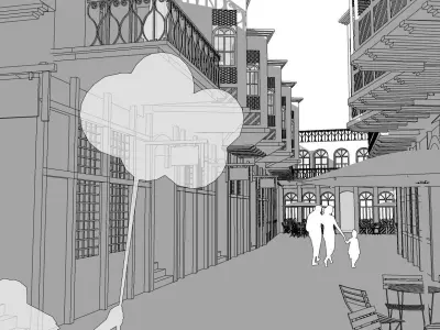 Traditional Arab street 3D model