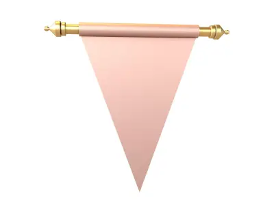 Pennant V2 010 Low-poly 3D model