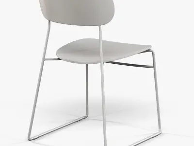Modus PLC Wire plywood seat chair 3D model
