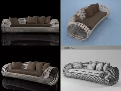 Lolah Sofa 3D model