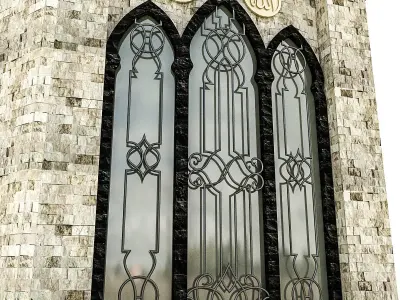 Arab Mosque Low-poly 3D model