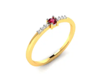 Diamond Ring For Women 3d Print Model 3D print model 35