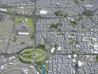 Tehran Low-poly 3D model