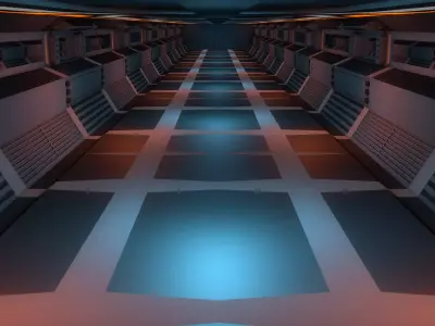 Sci Fi Corridor 3D model