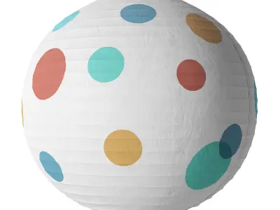 Habitat Spot pendant paper lampshade 3D model