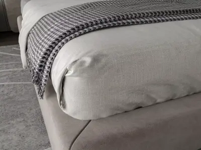 Modern Minimal Master Bedroom 3D model