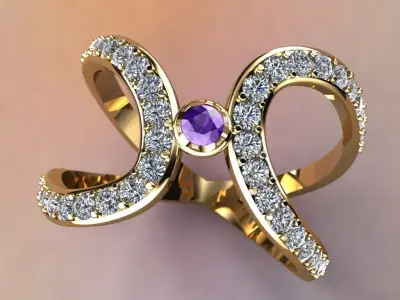 elegant ring  3D print model